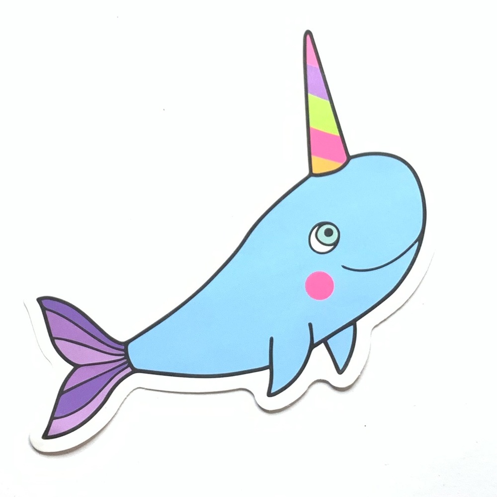 Narwhal Vinyl Sticker